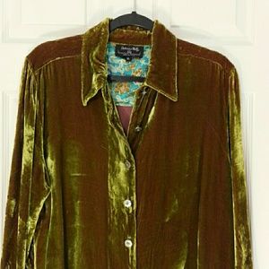 Patricia Wolf velvet blouse